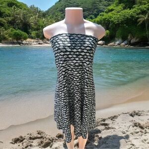 Southwind Apparel UPF 50 Laguna Fish print  bandeau Dress with‎ pockets